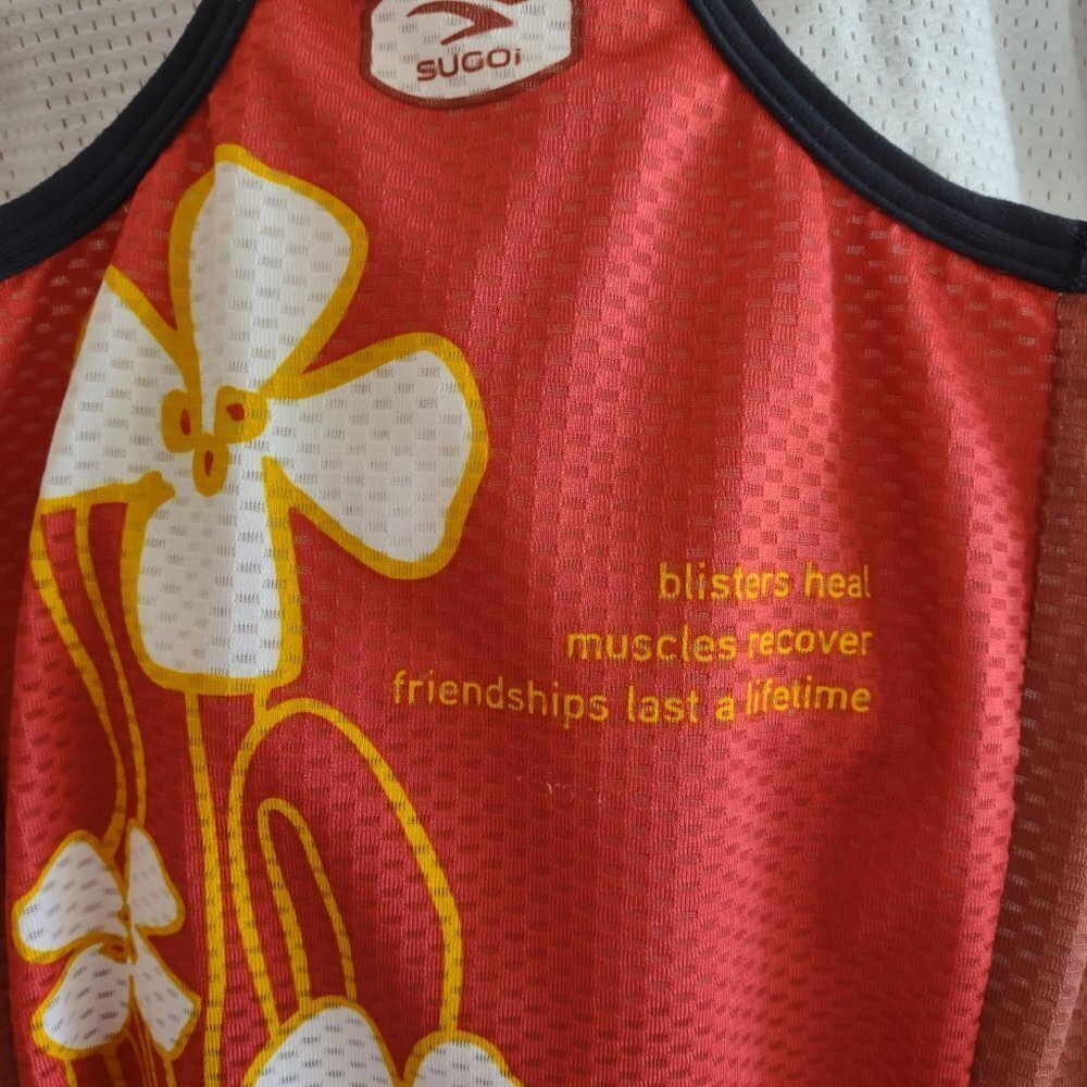 SUGOI 'See Jane Run' Fitted Athletic Sleeveless Jersey Running  Women Large - Picture 6 of 7